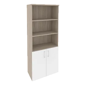 Шкаф высокий широкий (2 низких фасада ЛДСП) 800x420x1977