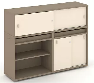 Набор №10. Тумба двойная с надставкой низкой 1500х410х1135