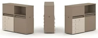 Набор №15. Тумба двойная с надставкой низкой 1500х410х1135