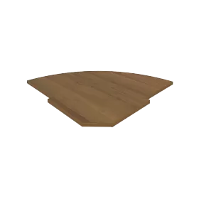 Полка для угловой стойки 815х815х22