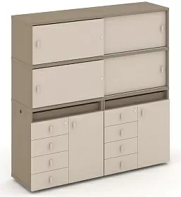 Набор №5. Тумба двойная с надставкой высокой 1500х410х1520