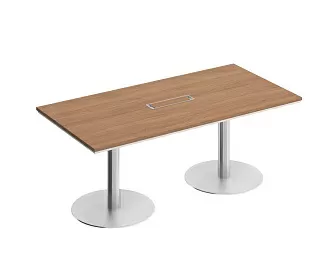 Стол для переговоров на круглых опорах-колоннах СИ 154 ДГ/БП