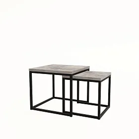 Комплект журнальных столов SET LOGIC 900х900х450 - ЭйБиСи-проджект Комплект журнальных столов SET LOGIC 900х900х450
