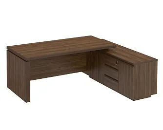 Стол руководителя на опорной тумбе (левый/правый) МК 136