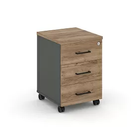 Тумба мобильная 3 ящика.  Стандартные колеса SN.TM-002 416*460*611