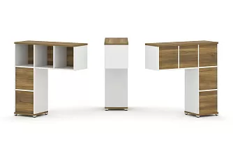 Надставка низкая + (Задняя стенка - 5шт.) + (Блок 2 ящика - 2шт.) 1099х365х1130