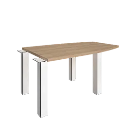 Столешница переговорного стола конечная 1600х1200х36