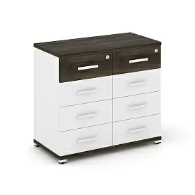 Тумба приставная широкая 8 ящиков 836х420х750 - ЭйБиСи-проджект Тумба приставная широкая 8 ящиков 836х420х750