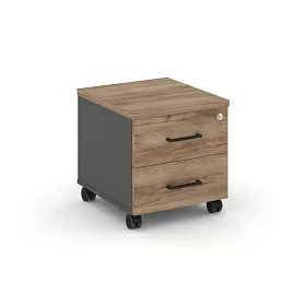 Тумба мобильная 2 ящика. Стандартные колеса SN.TM-001 416*460*437