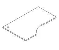 Столешница для перегородки RAND 1400х900х25 (L,R) RBCET-1490 (L,R)