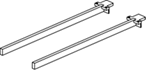 Комплект траверс приставного элемента L = 780 мм