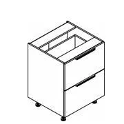 Шкаф напольный с 2 ящиками 800х560х820