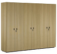 Шкаф для бумаг х2 с гардеробом 2420x440x1970